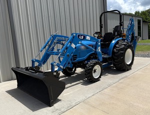 Tracteur compact multifonctionnel LS MT225HE 4x4 avec pelle frontale et pelle arrière à vendre - Product Image 4