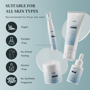 Kit perawatan kulit Korea Label pribadi, Set Perawatan Wajah kaca pemutih pelembap pencerah menghidrasi Exfoliator - Product Image 5