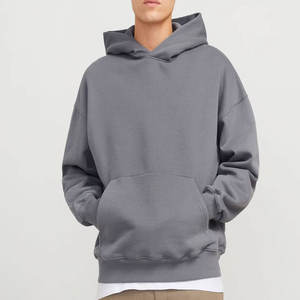 Su propio diseño Marca Logo Imagen Personalizada Hombres y personalizada Nueva llegada Hombres Manga larga 100% Algodón Drop Shoulder Hoodies - Product Image 3