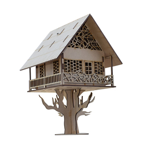 Miniature 3D Laser Cut Wooden Furniture Accessories <b>Model</b> Set Traditional Design Dollhouse <b>Kit</b> for Children's Decorative Toys - Product Image 6