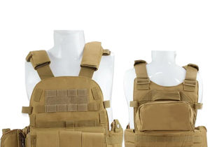 Gilet tactique avec pochettes détachables Ajustement réglable Construction légère pour les activités sur le terrain - Product Image 2