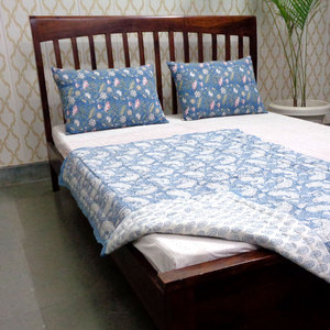 Recién llegado, edredón de verano de algodón orgánico, bloque de mano impreso, 100% algodón puro, edredón de bebé hecho a mano para niños pequeños, poliéster, Venta barata - Product Image 4