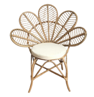 Meubles en rotin Chaise de salle à manger en rotin moderne avec un design élégant Fauteuil en rotin écologique pour l'intérieur et l'extérieur