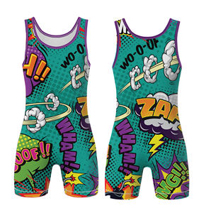 Trajes de Lucha Libre Profesional al por Mayor, Conjuntos Deportivos Sublimados OEM ODM, Técnicas de Impresión, Mallas Profesionales, Ropa de Spandex y Algodón - Product Image 6