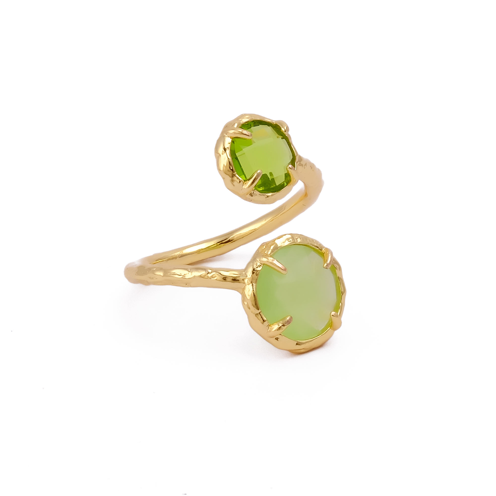 ควอตซ์เพอริโดสีเขียวคาลซิโดนี