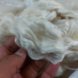 Fils de soie de mûrier, blancs, blanchis, fibres de soie Tussah, produit de haute qualité - Product Image 3