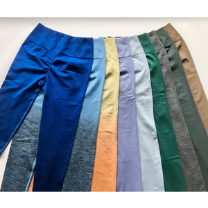 Leggings Deportivos de Cintura Alta para Mujer, Sólidos, con Efecto Push-Up, Cómodos, de Spandex/Nailon, Largos, para Gimnasio - Product Image 6