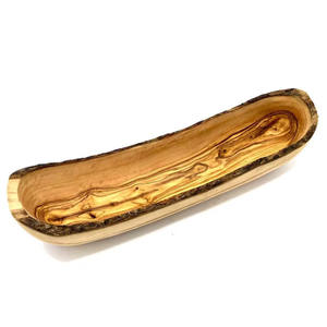 Tazón de masa ovalado de madera con mango acabado Natural, precio al por mayor, borde de corteza, tazón de madera, tazón de cocina para frutas, uso multiusos - Product Image 6