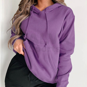 เสื้อมีฮู้ดลำลองสำหรับสตรีทแวร์เสื้อสวมหัวแขนยาวปักลาย3D ไหล่ตกสบายสำหรับสวมใส่ทุกวันในฤดูหนาว - Product Image 5