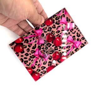 Hot Selling Cherry Bow Cheetah Character Custom Logo Acrylic Lash Box Sustainable <b>Eyelash</b> Tiles <b>Magnets</b> Tweezers - Product Image 3