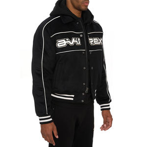 Chaqueta OEM Letterman Varsity de mezcla de lana de alta calidad con mangas de cuero, perfecta para ropa de equipo o moda - Product Image 5