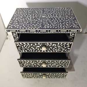 Gabinete de lujo con incrustaciones de hueso para dormitorio, Hotel y muebles de sala de estar, gabinete lateral de almacenamiento con incrustaciones de hueso hecho a mano - Product Image 4