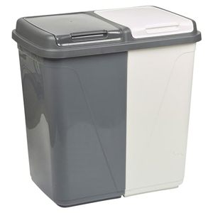 Poubelle de cuisine 120L à ouverture supérieure, type pression, en HDPE, avec couvercle roulant - Product Image 1