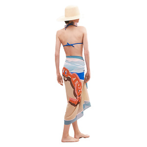 Stripe <b>Sexy</b> Beach Shawl Solid <b>Skirt</b> Plus Size Maternity Sarong Wrap 100% Polyester Hot Sale Floral Animal Batik Fitness Swimwear - Product Image 3