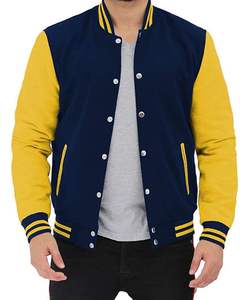 Chaqueta de béisbol de algodón de alta calidad, abrigo con hombros caídos, uniforme de béisbol, chaquetas universitarias de calle, bordado con estampado de logotipo personalizado - Product Image 5