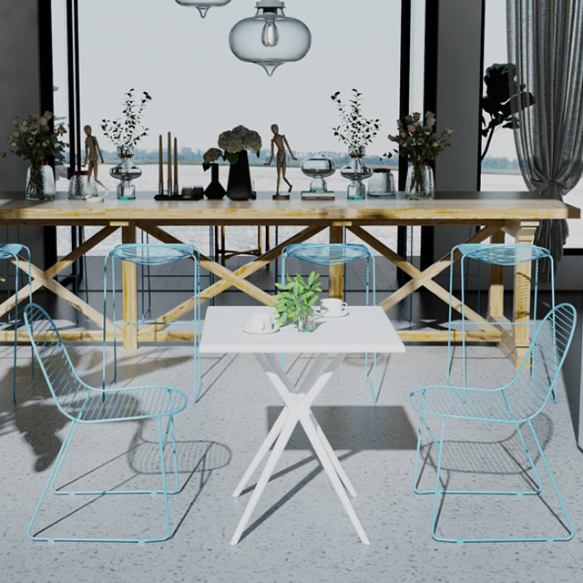 Made of high-quality steel Frame outdoor restaurant chairs used for restaurant tables and chairs outdoor patios and gardens