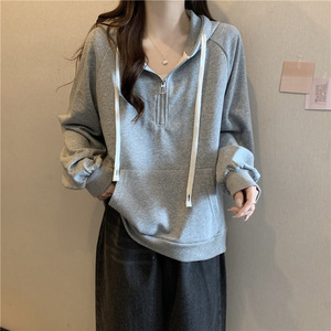 ... Sudadera con capucha ligera para mujer Jersey de algodón Casual Cálido Diseño cómodo Ideal para uso diario y uso al aire libre - Product Image 3