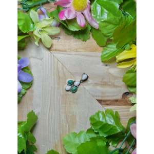 Pearline Spencer <b>Opal</b> <b>Pendant</b> with Multi Stones & Sterling Silver Bezel Setting Inlay Technology - Product Image 3