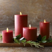 Velas Artísticas de Cera de Abeja Pura Granulada - Ecológicas, No Tóxicas, Personalizables en Forma/Impresión, Color Rojo, para Bodas, Navidad, Halloween