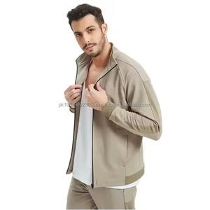 Ensemble de survêtement de jogging pour homme de haute qualité avec fermeture éclair et capuche, motif uni, pour entraînement sportif adulte, idéal pour l'hiver – Vente en gros à prix abordable - Product Image 5