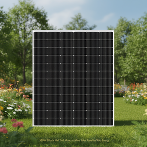 แผงโซลาร์เซลล์แบบโมโนคริสตัลไลน์แบบฮาล์ฟเซลล์สองหน้า 550 วัตต์ โดย Teko Energy - Product Image 3