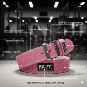 Ceinture de musculation à verrouillage automatique REXFIT SPORTS pour hommes et femmes |   Soutien dorsal à libération rapide pour la musculation et l'haltérophilie - Product Image 4