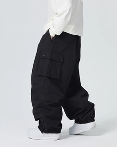 Pantalones de Esquí Holgados Personalizados para Hombre, OEM, Impermeables, Transpirables, de Invierno, con Logotipo Personalizado Impreso, Pantalones de Snowboard de Nailon, Pantalones de Esquí Holgados para Hombre - Product Image 4