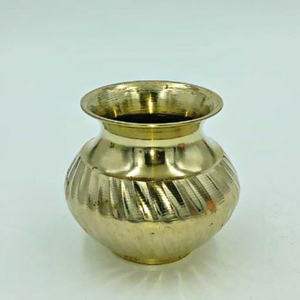 Brass Utensil for Holy Water Home Hotel Office Religious Ceremony Brass Kalash Hindu Pooja Items Wholesale Direct Factory Price - Product Image 6