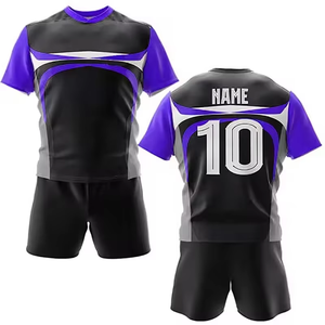 Uniforme de Rugby Personalizado 2025, Transpirable, 100% Poliéster, para Hombre, Diseño Profesional, Conjunto de Camiseta para Club Escolar - Product Image 1