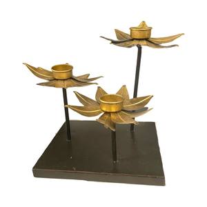 Soporte de luz en T de metal simple y elegante, diseño vintage para decoración del hogar y Navidad a precio mayorista, soporte de luz de té de metal 2025 - Product Image 1