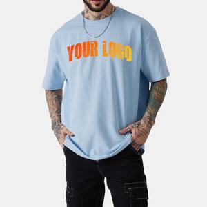 เสื้อยืดไหล่ตกไซส์ใหญ่พิเศษสำหรับผู้ชายเสื้อยืดผ้าฝ้ายไมโครไฟเบอร์ออกแบบได้ตามต้องการ - Product Image 1