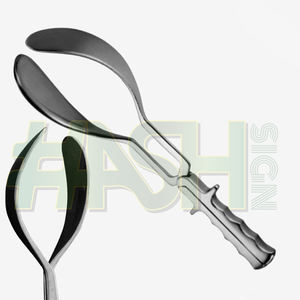 Pinzas obstétricas McLean-Luikart de 15,5 "con cuchillas de acero inoxidable sólido y mangos largos Fuente de alimentación manual - Product Image 3