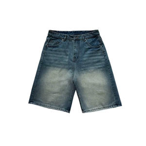 Vêtements unisexes, nouveau short en denim, coton, Vietnam, haute qualité, taille moyenne, denim délavé - Product Image 6