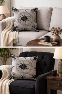 spider cushion styled Jacquard Cotton & Polyester cushion with 100% Polyester Fiber Filling - Product Image 2