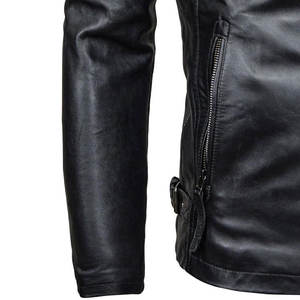 Chaqueta de cuero de alta calidad superior para hombres Nueva llegada Moda de invierno Logotipo personalizado Bajo MOQ Mejor fabricación Chaquetas de hombres puros - Product Image 6