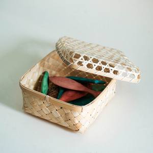 Cheap Price Natural Woven square <b>Small</b> Boxes for Gift Packaging Eco Friendly Bamboo <b>Box</b> with Custom Sizes - Product Image 6