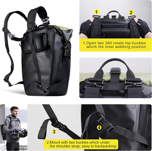 Sac de selle multifonctionnel pour vélo Sac à dos pour vélo Sac de sacoche pour vélo avec siège arrière étanche <span class=keywords><strong>Coffre</strong></span> - Product Image 2