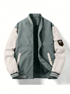 Chaquetas universitarias de lana personalizables para hombre con bordado completo Precio al por mayor Logotipo de color personalizado para el invierno - Product Image 3