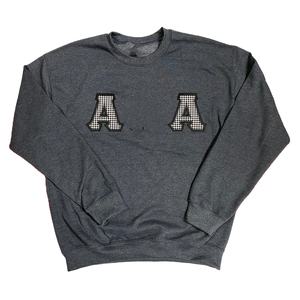 Sudadera de Forro Polar con Cuello Redondo para Hombre, Personalizada con Bordado Chenille de la Fraternidad Alpha PHI ALPHA, Transpirable, de Poliéster/Algodón, Talla Grande - Product Image 1