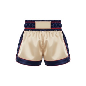 กางเกงมวยไทย MMA สีกรมท่าคลาสสิก ปักโลโก้ตามสั่ง ทนทาน ยืดหยุ่น แห้งเร็ว ระบายอากาศดี สำหรับการแข่งขัน - Product Image 2