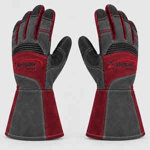 Guantes de Soldadura Duraderos, Resistentes al Calor, Ofrecen un Ajuste Cómodo, una Protección Fuerte y una Confección Confiable - Product Image 2