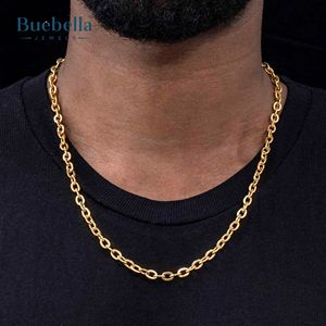 Vente chaude 925 Argent 14K Plaqué Or 5mm Haute Qualité Rolo Chaîne Collier pour Hommes - Product Image 1