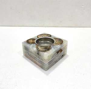 Quemador de Incienso de Madera con Incrustaciones de Resina Epoxi Religiosa Ecológica de Primera Calidad, Detalles de Cristal, Pulido Espejo para un Hogar Moderno y Elegante - Product Image 1