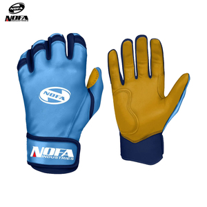 Gants de frappeur de baseball/softball en cuir Cabretta personnalisés Résistance à la déchirure avec poignets étendus Renforcé Entrejambe Gants à manchettes longues - Product Image 3