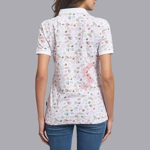Chemises pour femmes personnalisées en sublimation en gros, haute qualité, 100% coton, polo vierge, prix bas, personnalisation OEM - Product Image 2