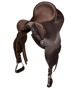 Sillas de Montar de Cuero para Caballos Occidentales al por Mayor, Sillas de Montar Australianas Sintéticas de Alta Calidad a Precio Económico para Montar a Caballo, Asiento Seguro - Product Image 1