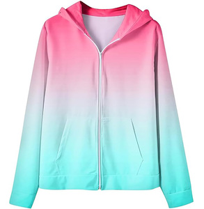 Ropa deportiva profesional Sudaderas con cremallera de sublimación transpirable Precio al por mayor Sudaderas con capucha personalizadas con estampado completo por encargo - Product Image 3