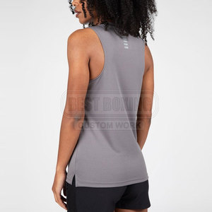 Camiseta sin mangas ligera Lisa para mujer para correr, ejercicio y deportes, camiseta sin mangas para gimnasio para mujer - Product Image 4