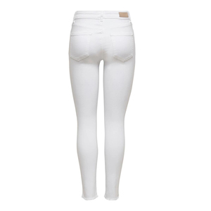 Pantalones vaqueros OEM para mujer, ropa de mujer, pantalones vaqueros de pierna ancha, lo último en pantalones vaqueros informales de cintura media personalizados, pantalones vaqueros de color blanco personalizados - Product Image 4