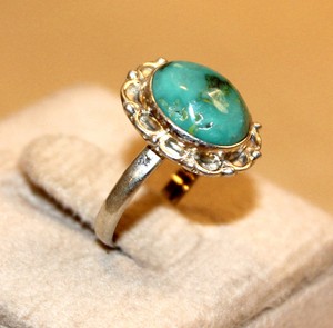 Party Wear 925 Sterling Silver <b>Turquoise</b> <b>Ring</b> Custom Design for Yoga Studio Gift Premium Quality - Product Image 6